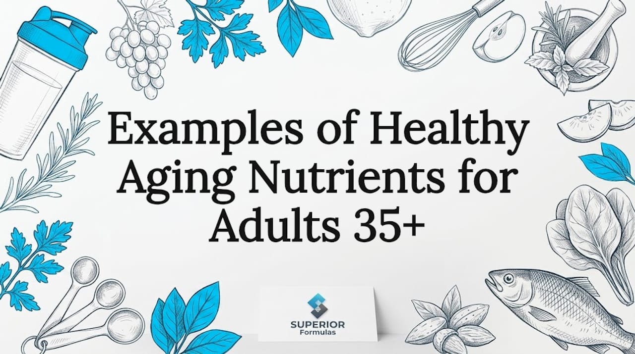 Examples of Healthy Aging Nutrients for Adults 35+