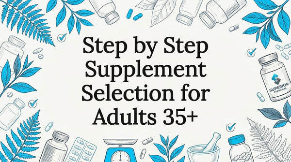 Step by Step Supplement Selection for Adults 35+