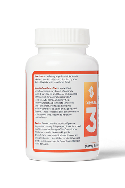 Formula 3 — Superior Senolytic+ (Fisetin + Quercetin)